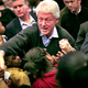 "Damn, this feels good," Clinton told supporters as he shook hands in Charleston Monday.